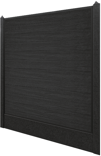 Composiet-beton - schuttingen - vrijstaand - Black Houtnerf